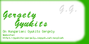 gergely gyukits business card